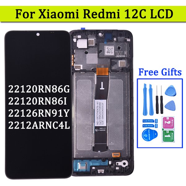 6,71 zoll Für Xiaomi Redmi 12C LCD Display Mit Touch Screen Digitizer Ersatz Telefon Teile Montage