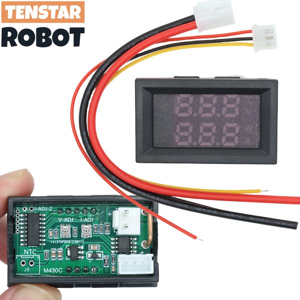 DC 0-100V 10a digitales Voltmeter Ampere meter Dual Display Spannungs detektor Strom messer Panel Amp Volt Manometer 0.28 "rot blau LED