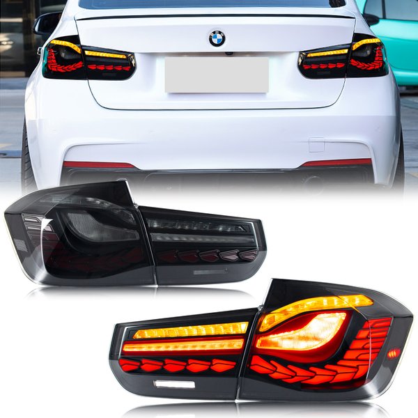 LED-Rückleuchten für BMW 3er F30 F80 M3 Limousine 2013–2018, sequentielles Signal, GTS, dynamische Rückleuchten