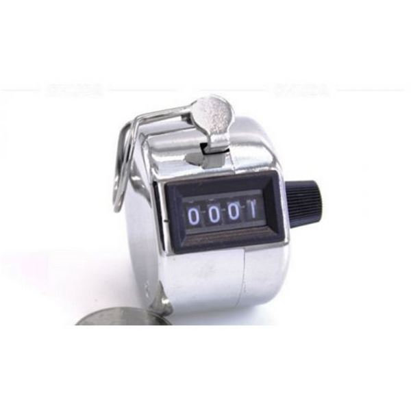 Clicker 4-stellige Zahlenzähler Kunststoffschale Hand Finger Display Manuelles Zählen Tally Clicker Timer Fußball Golf Zähler