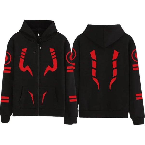 2026 Jujutsu Kaisen Hoodie Anime Yuji Itadori Ryomen Sukuna Cosplay Unisex Reißverschluss-Sweatshirt Harajuku Mode