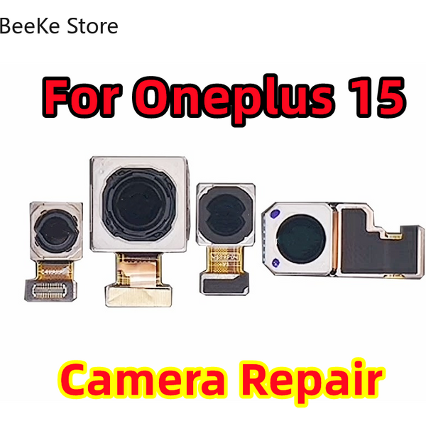 Caméra avant et arrière d'origine pour OnePlus 15 5G / CPH2747, PLK110 – Module principal arrière grand angle et téléobjectif avec câble flexible – Pièces de réparation globales 1+15
