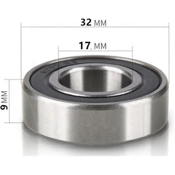 Hohe Qualität 2PCS ABEC-5 17329-2RS Lager 6002 17329 6002/17-2RS Fahrradlager 17*32*9 Fahrradlager 17x32x9 mm