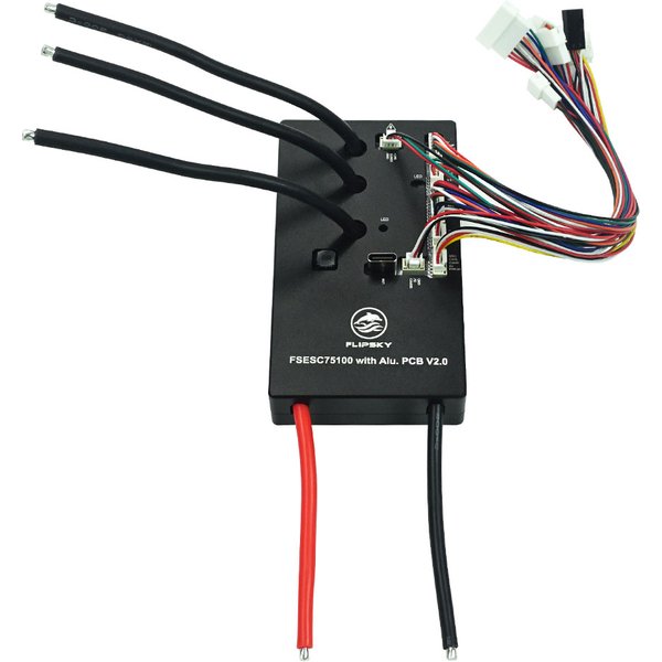 Contrôleur de vitesse Flipsky 75100 V2.0 ESC basé sur VESC 84 V pour trottinette électrique, vélo électrique avec PCB en aluminium BLDC FOC