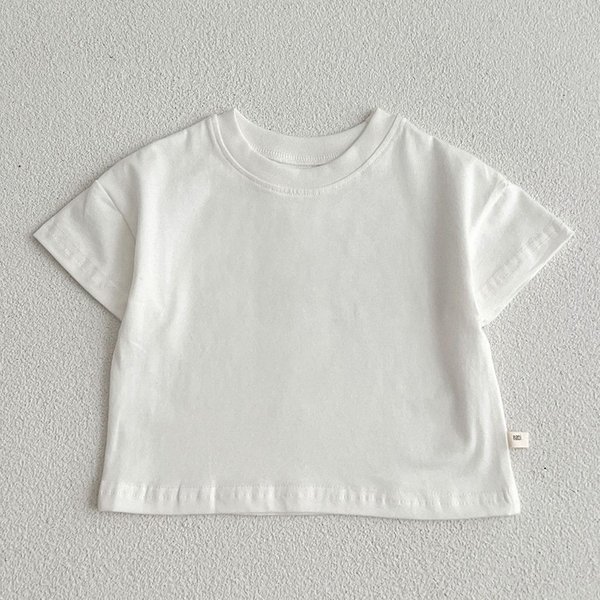 Sommer Baby Jungen Mädchen T-shirt Kleinkind Einfarbig Top Kleidung Koreanischen Stil Infant Baby Jungen Mädchen Kurzen Ärmeln T-shirt Kleidung