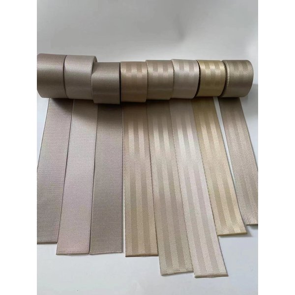 Joormom Beige Series Car Seat Belts Racing Car Modification Color Modification High-Strength Polyester Webbing