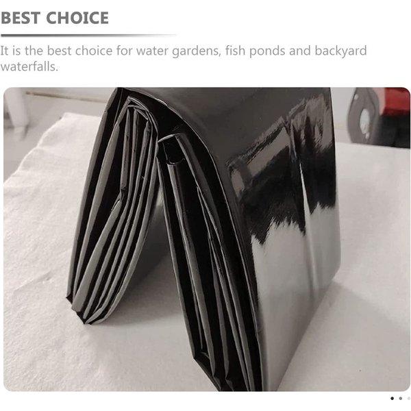 Bâche de bassin en HDPE 2x3m, membrane imperméable robuste pour bassins à poissons et aménagements paysagers, film durable résistant aux UV pour l'eau de jardin