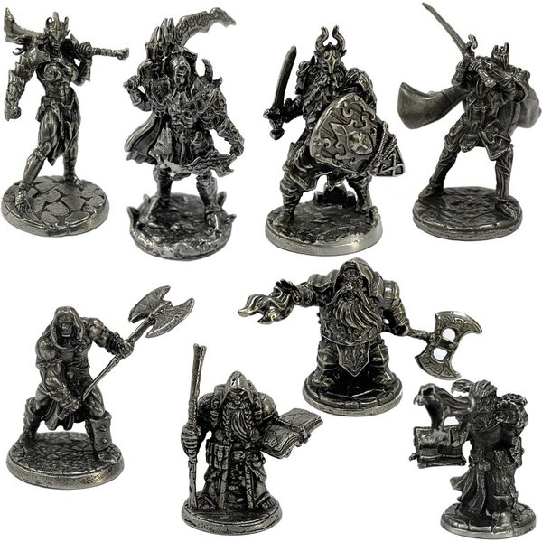 Figurines miniatures de soldats Wraith de la Légion du moyen âge, cadeaux pour hommes en métal et cuivre, ornements de bureau, artisanat de décoration