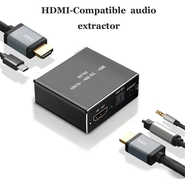 4K 2K Video Extractor HDMI-Kompatibel zu 3,5 MM Audio Konverter SPDIF Optische TOSLINK Stereo Out Splitter Adapter