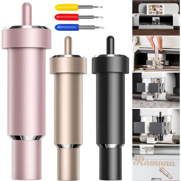 Lames pour Cricut Explore 3/Air 2/Air/One/ Cricut Maker 3/Maker, boîtier robuste, lames de traceur 30/45/60 degrés pour la coupe Cricut