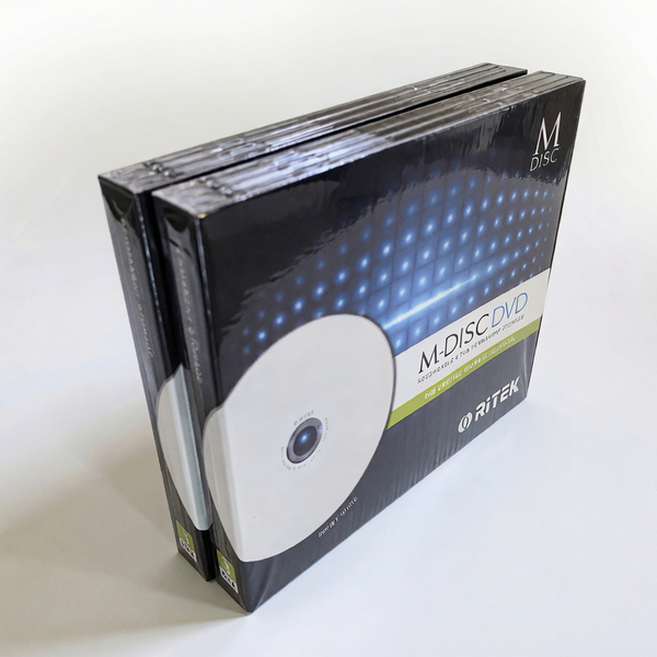 6 Stück Ritek MDisc M-Disc DVD R 4,7 GB lebenslanger Archiv-Injet-bedruckbarer 4-fach beschreibbarer Permanentspeicher
