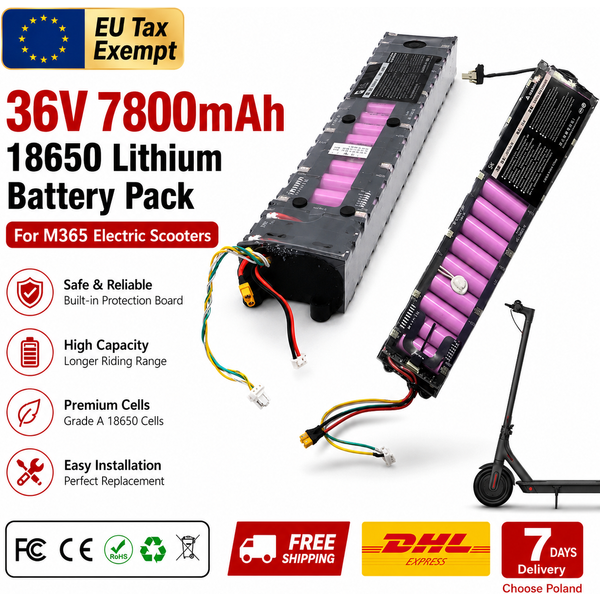 10S3P Hochleistungs-36V-7800mAh-Lithium-Ionen-Akkupack, Ersatzakku für Elektroroller, kompatibel mit Xiaomi M365 Pro, maximale Reichweite 30 km
