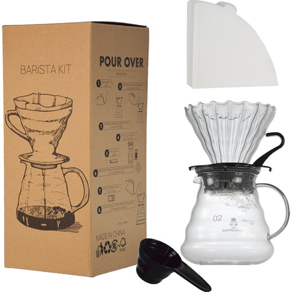 Ensemble de filtres en papier pour cafetière à filtre tout-en-un pour barista, accessoires de café pour barista