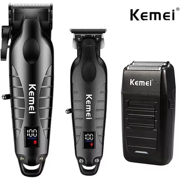 Kemei Haarschneidemaschine-Set für Männer, Elektrorasierer, Haarschneider, professionelle Schneidemaschine, KM-2290, KM-2293, KM-1102