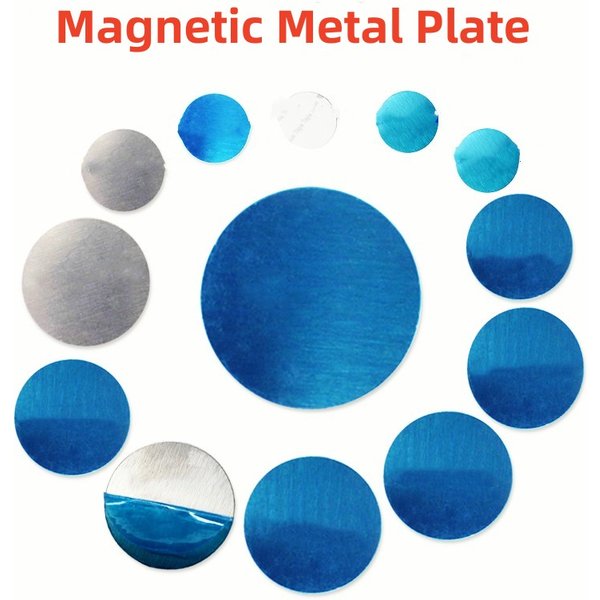 10 pièces 40mm 35mm 30mm 25mm 20mm plaque métallique disque feuille de fer pour aimant support de téléphone portable pour supports de support de téléphone magnétique de voiture
