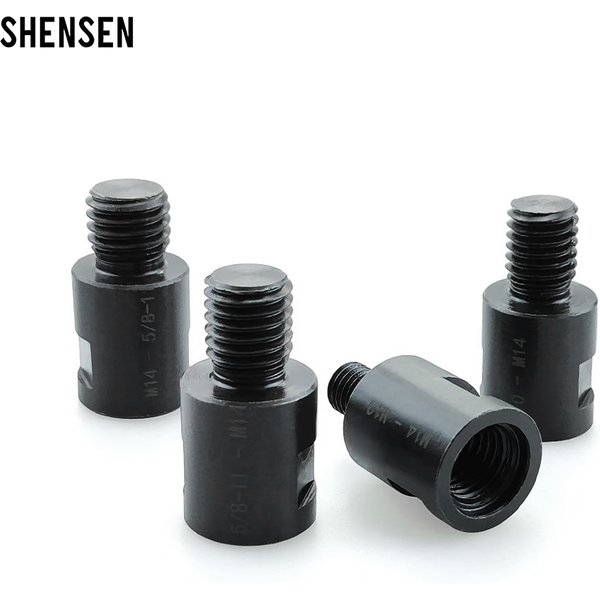 Adaptateur M14 M10 5/8-11'' pour meuleuse d'angle, convertisseur de filetage, connecteur d'arbre adaptable, poli pour forets diamantés et scies-cloches