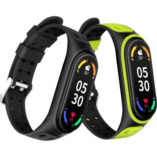 Sport Strap for Mi Band 7 6 5 Bracelet Belt Silicone Watchband Replacement Smartwatch Bracelet for Xiaomi Mi Band 3 4 5 6 Strap