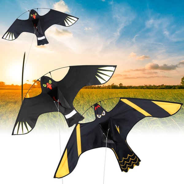 1Pcs Vogel Repeller Flying Hawk Kite Vogelscheuche Dekoration Outdoor Schädlingsbekämpfung Abwehrmittel Garten Liefert