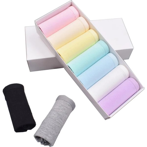 7Pcs For Woman Cotton Underpants Sexy Soft Breathable Briefs Female Panties Girls Cute Solid Color Underwear Women Panties Hot