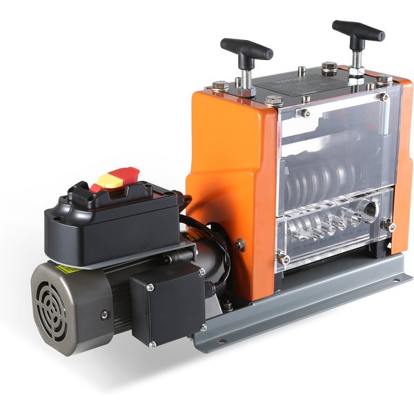 SucceBuy Machine à dénuder les fils électriques 60W 1.5-25mm profondeur de dénudage Visible 6 ronds + 1 canaux plats pour le recyclage des déchets de cuivre