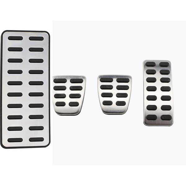Car Fuel Brake Rest Foot Pedals for Hyundai Ix25 Creta Accent Verna Solaris Sedan 2011-2017 for Kia K2 Rio Soul KX3 Pedal Cover