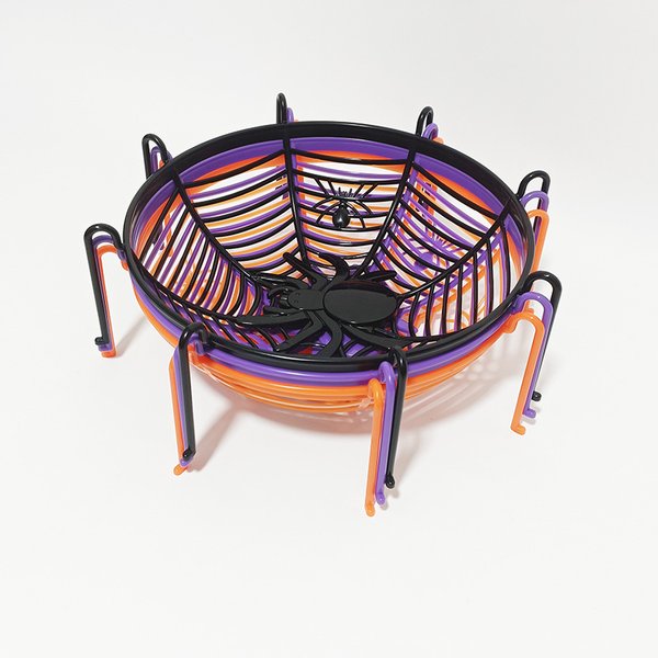 Halloween Schwarze Spinnennetz Schüssel Obstteller Süßigkeiten Keks Korb Süßes oder Saures Halloween Party Dekoration Lieferungen Kinder Geschenk