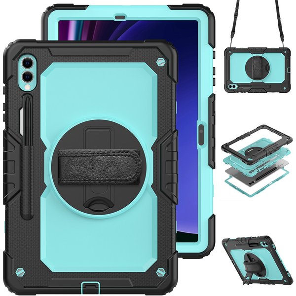 Pour Samsung Galaxy Tab S10 S9 S8 Ultra 14.6 S7 Plus FE 13.1 12.4 11 pouces A8 10.5 X200 S6 Lite étui enfants support tablette housse sangle