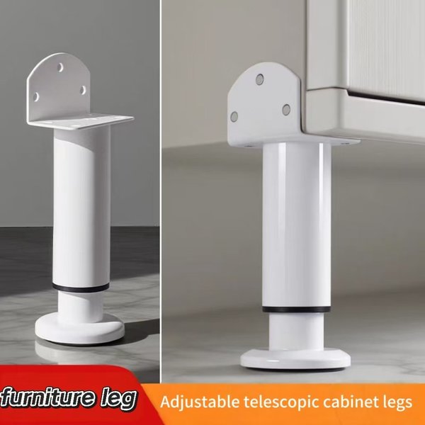 Pieds de support de meubles en métal à hauteur réglable, adaptés aux cadres de lit, aux canapés, aux armoires et aux tables de canapé, durables et robustes