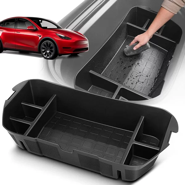 BEVO pour 2020–2024 Tesla Model Y Frunk Storage Organizer Tray vorne hinten Kofferraum oben unten
