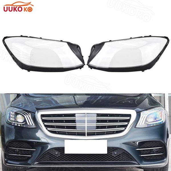 Pour Mercedes-Benz Classe S W222 S320 S400 S500 S600 2018 2019 2020, lentille de phare en PVC, coque de remplacement, pièces automobiles