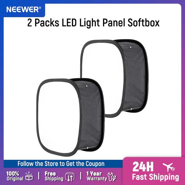 Neewer 2 pièces panneau lumineux LED Softbox pour 660 panneau LED diffuseur de lumière pliable pour Studio Photo prise de vue photographie de Portrait