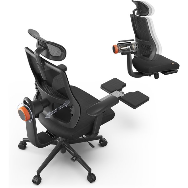 NEWTRAL Ergonomic Chair MagicH-BP with Footrest Auto-Following Backrest Adaptive Lower Back Support Adjustable Armrest Headrest