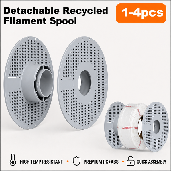 Bobine réutilisable pour filament de recharge de 1 kg, détachable, haute résistance, résistante à la chaleur, en ABS, vide, pour imprimantes 3D Bambu Lab