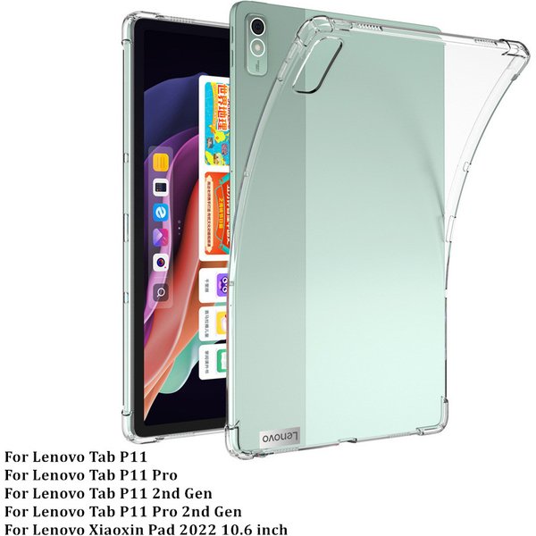 For Lenovo Tab P11 2nd Gen 2023 Airbag TPU Case For Xiaoxin Pad 10.6 2022 P11 Plus 11" P11 Pro 11.5 11.2 Clear Soft TPU Cover