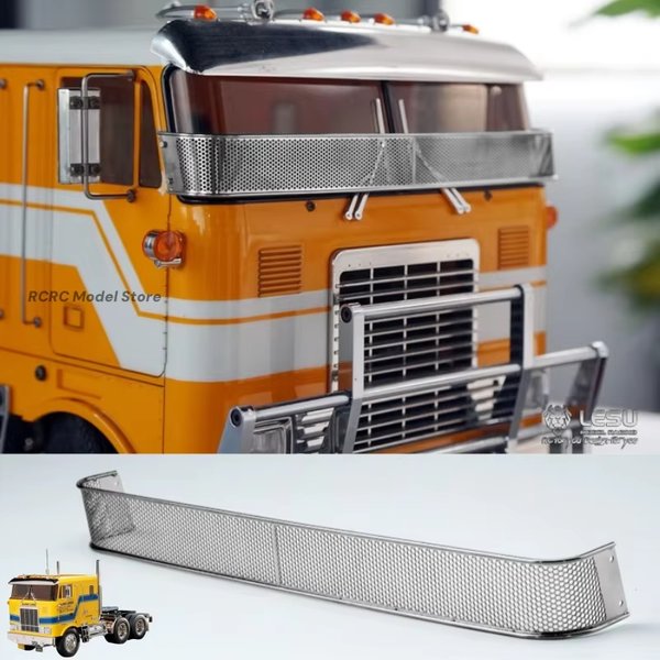 LESU RC 1/14 Spielzeug-LKW Metall-Steinschlagschutz Windschutzscheiben-Netz für Tamiya 1/14 Globe Liner Traktor-LKW Zubehörteile GW-K012