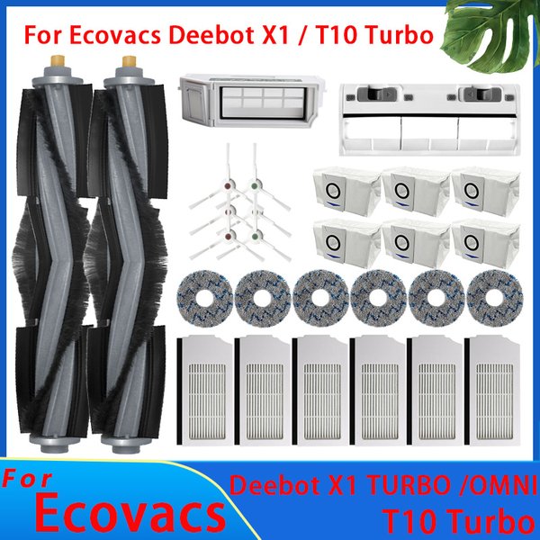 Für Ecovacs Deebot T10 OMNI X1 TURBO Staubsauger Roboter Filter Seite Pinsel Reinigung Tuch Ersatzteile Staub Box Zubehör