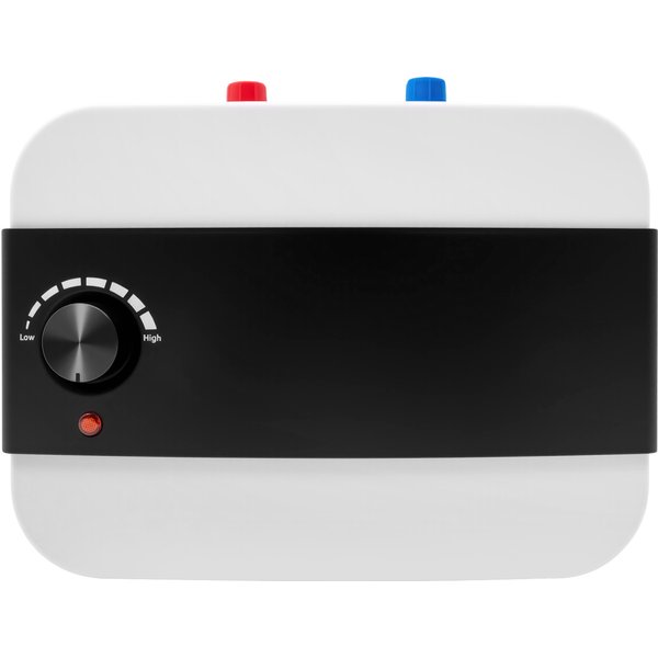 6L 1500W Mini-Warmwasserbereiter, weißer wandmontierter Tank mit nach oben gerichtetem Einlass, sofortige Heizung für Küche und Badezimmer