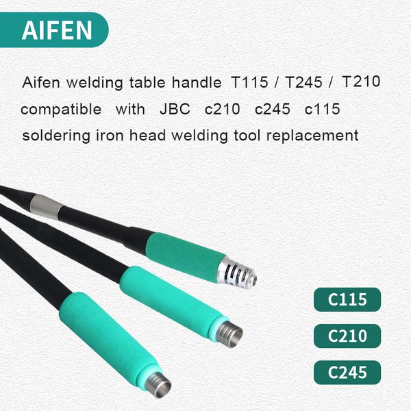 Poignée de fer à souder AIFEN pour C210/C245/C115, fer à souder de remplacement pour station de soudage Aifena9/A9Pro, outils de soudage