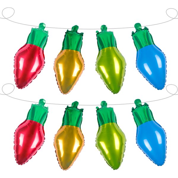 8/12/16 pièces ampoule de noël feuille ballon ballons de noël noël ampoule colorée Ballons décorations pour la maison nouvel an