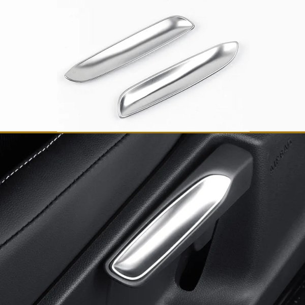 Couvercle de bouton de réglage de siège de voiture en ABS, autocollants de garniture pour Volkswagen VW, Golf 7, MK7, MKPirLHD, 2013-2019, Touran, T-Roc, Tiguan