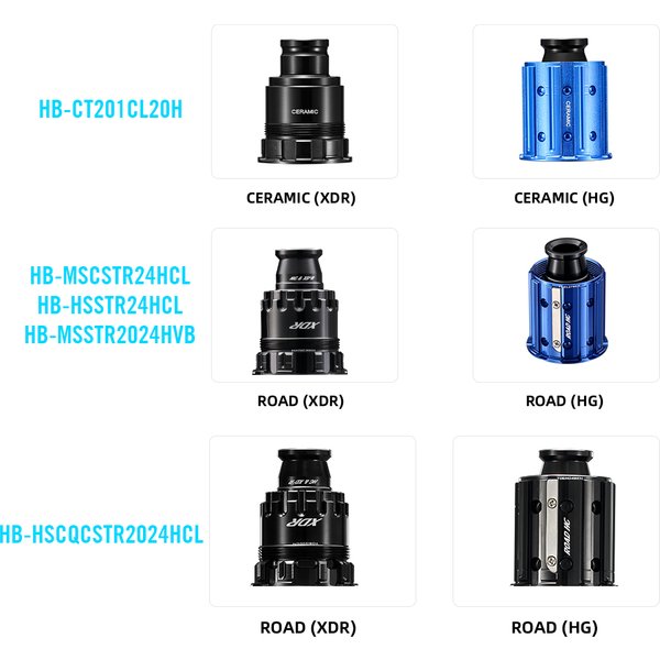 Neuer RYET Freehub-Körper 11S/12S HG XD/XDR/MS Fahrradnabenkörper (Nur für RYET-Naben)