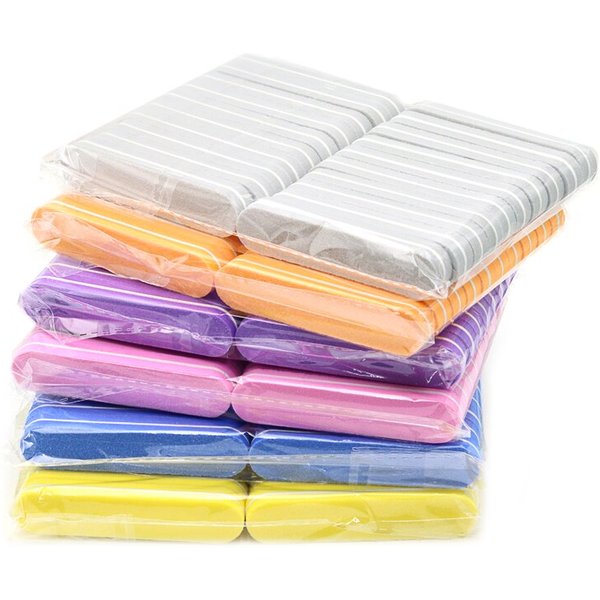 100Pcs Mini Buffing Sanding Files Block Pedicure Manicure Care Nail Art Buffer Polish Manicure Pedicure Nail File Tools