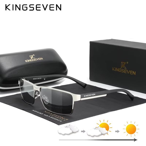 KINGSEVEN Mode Photochrome Sonnenbrille Männer Frauen Chameleon Polarisierte Pilot Sonnenbrille Anti-glare Fahren Brillen UV400