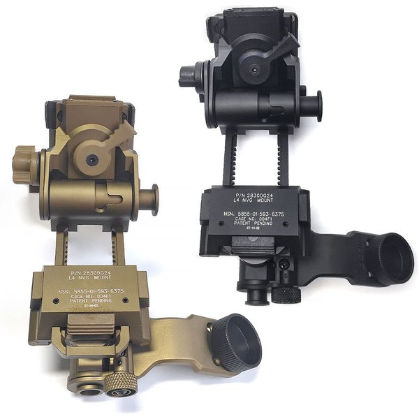 SOTAC-GEAR Tactical Metal Helmet L4G24 NVG Mount + J Arm Helmet Mount Bracket Combo for AN/14 PVS PVS14 Night Vision Goggles
