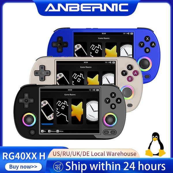 Anbernic RG40XX H Retro Handheld-Spielkonsole 4,0 Zoll IPS Linux 64-Bit RGB Joystick Videospiel-Player unterstützt HDMI-Verbindung