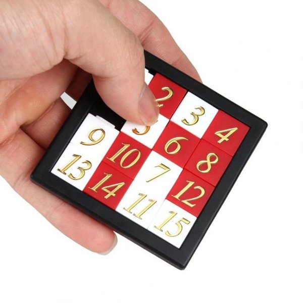 Frühe pädagogische Mathe Spielzeug Entwicklung für Kinder Kunststoff 1-15 Nummer Puzzles Kinder Spielzeug Schiebe puzzle Spielzeug 15 Fliesen Logik Spiel