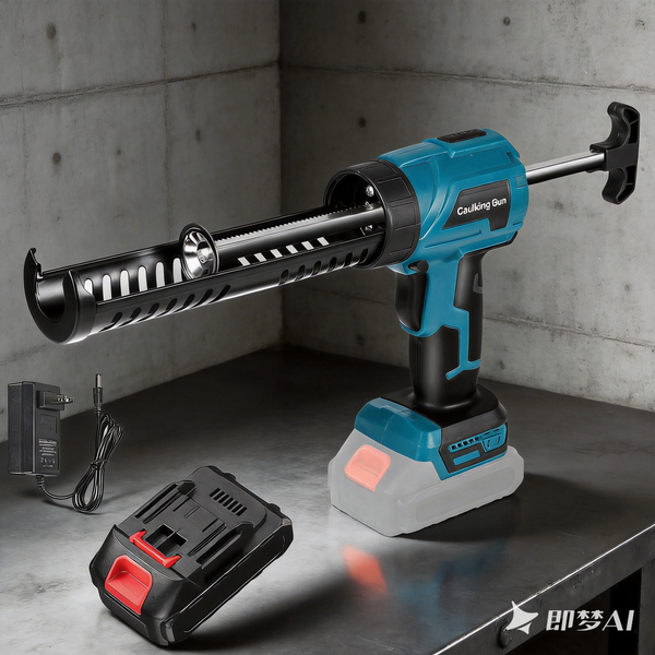 4-Gang-Akku-Glaskartuschenpistole, elektrisches Werkzeug zum Auftragen von Dichtstoffen für Türen und Fenster, kompatibel mit Makita 18-V-Lithium-Akkus.