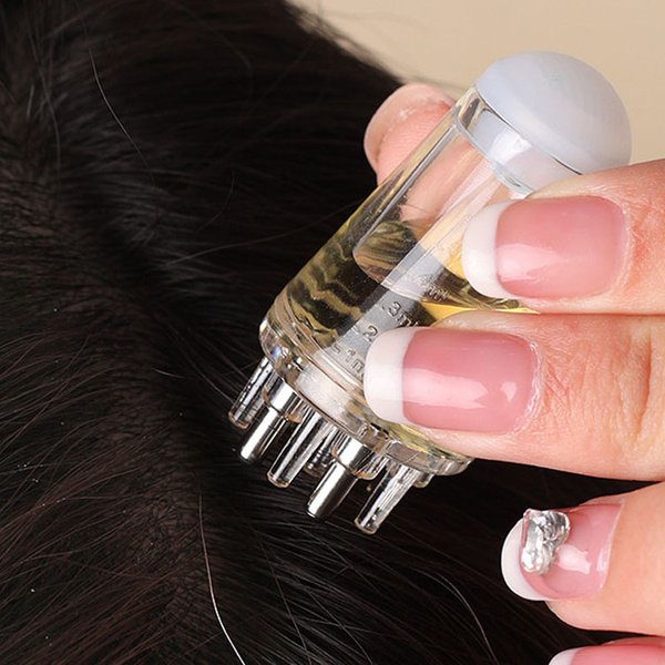 Kopfhaut Applikator Flüssigkeit Kamm Tragbare Mini Massage Kamm Ätherisches Öl Flüssigkeit Führung Massage Anti Haarausfall Kopfhaut Pflege Werkzeuge