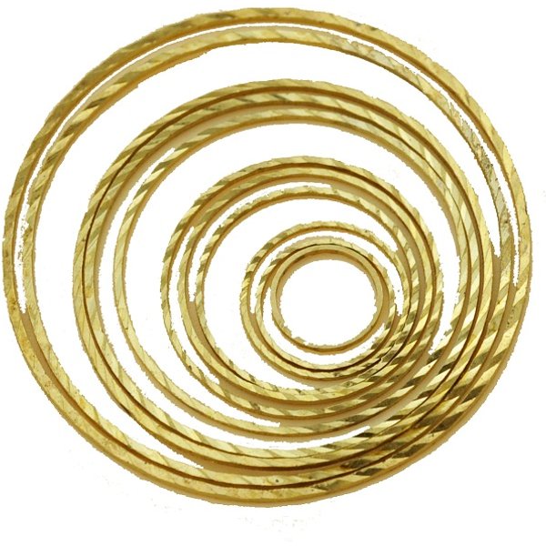 Cercle rond texturé en laiton brut, cadre en résine, connecteurs de cerceau torsadé, boucles d'oreilles de bricolage, collier, bijoux, accessoires de direction, vente en gros