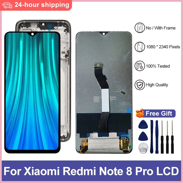 6.53 "pour Xiaomi Redmi Note 8 Pro écran tactile numériseur pièces de rechange pour Redmi Note 8 Pro LCD M1906G7I M1906G7G